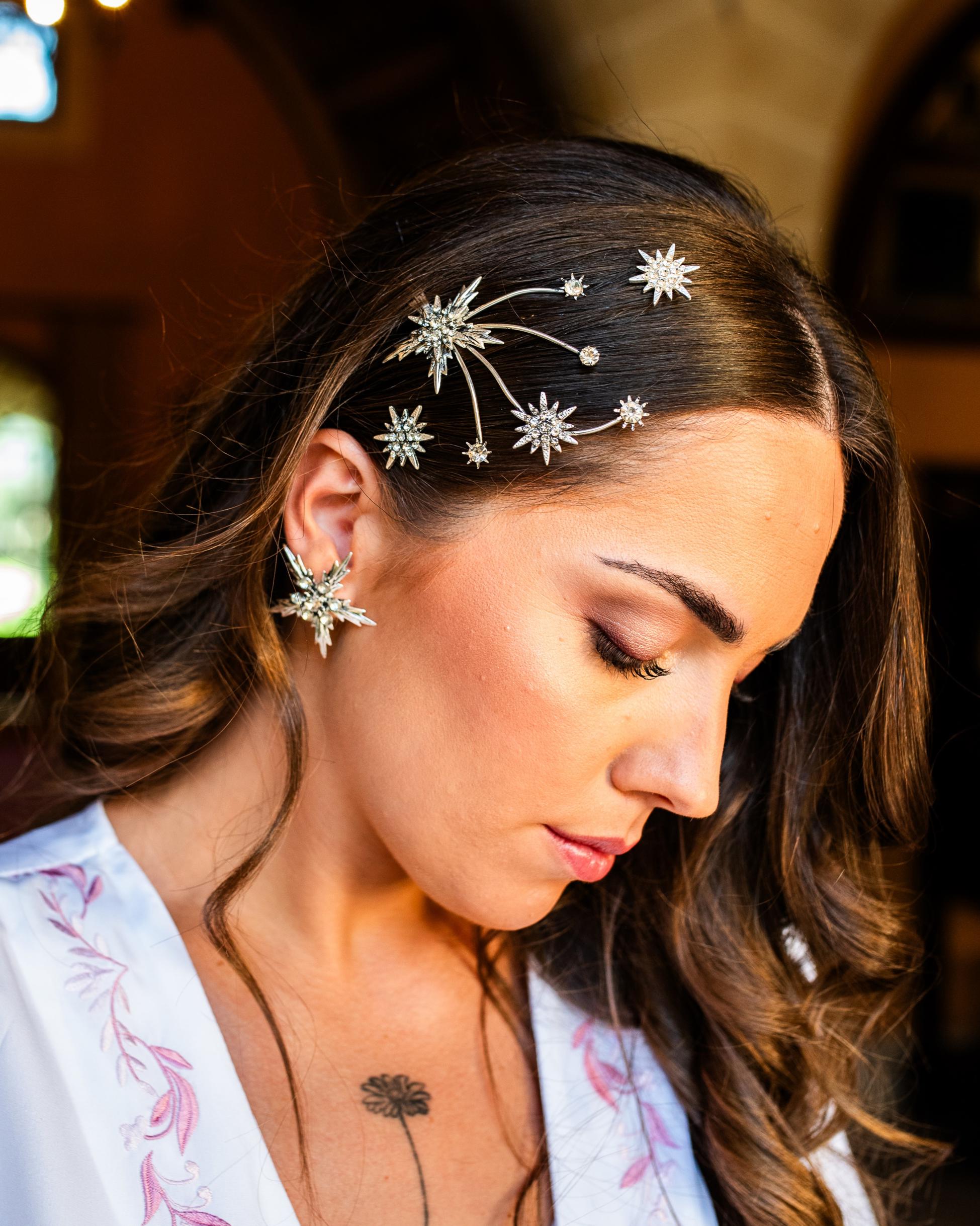 Peina novia Pendientes Estrella Alea