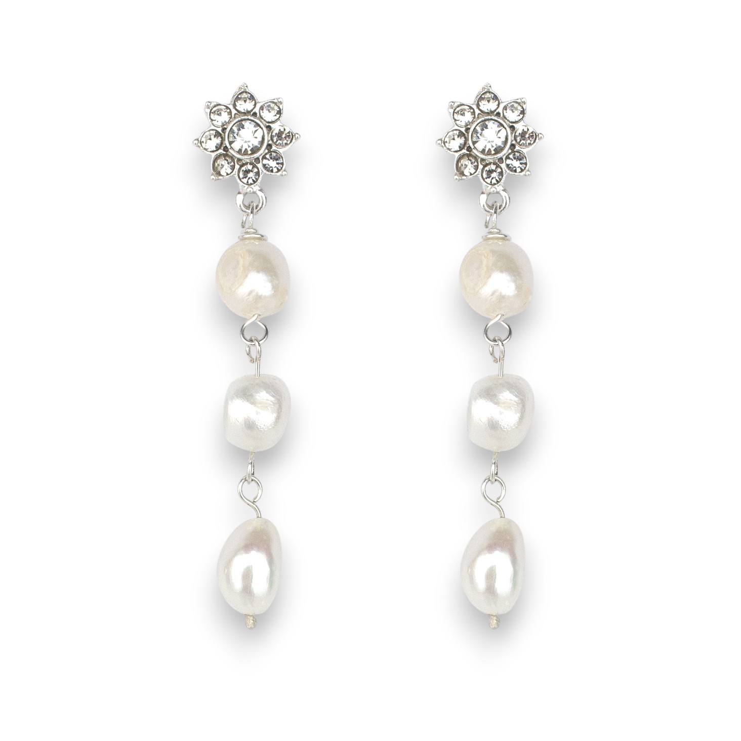 Pendientes Valentina 3 Perlas